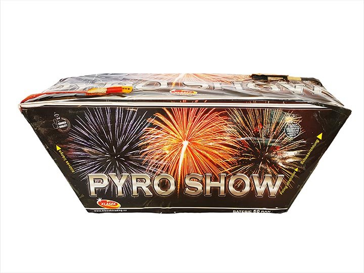 Pyro Show 50 rán / 30 mm - šikmý s konektorom