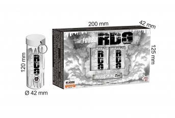 Biela turbo dymovnica s trhacou poistkou 5ks