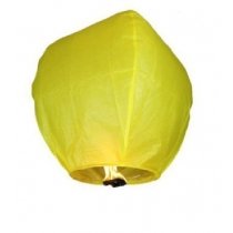 Lietajúci lampión šťastia - žltý